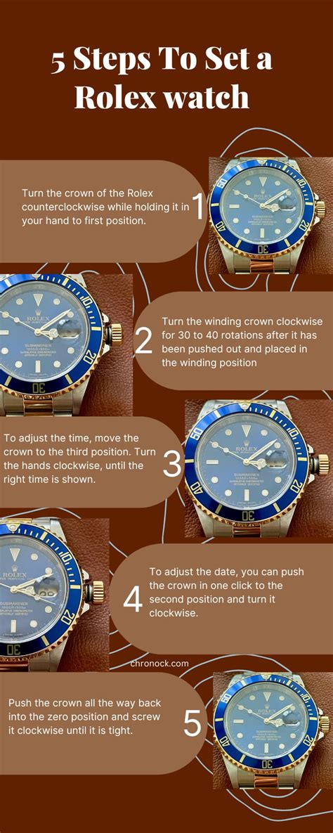 how to set Rolex watch